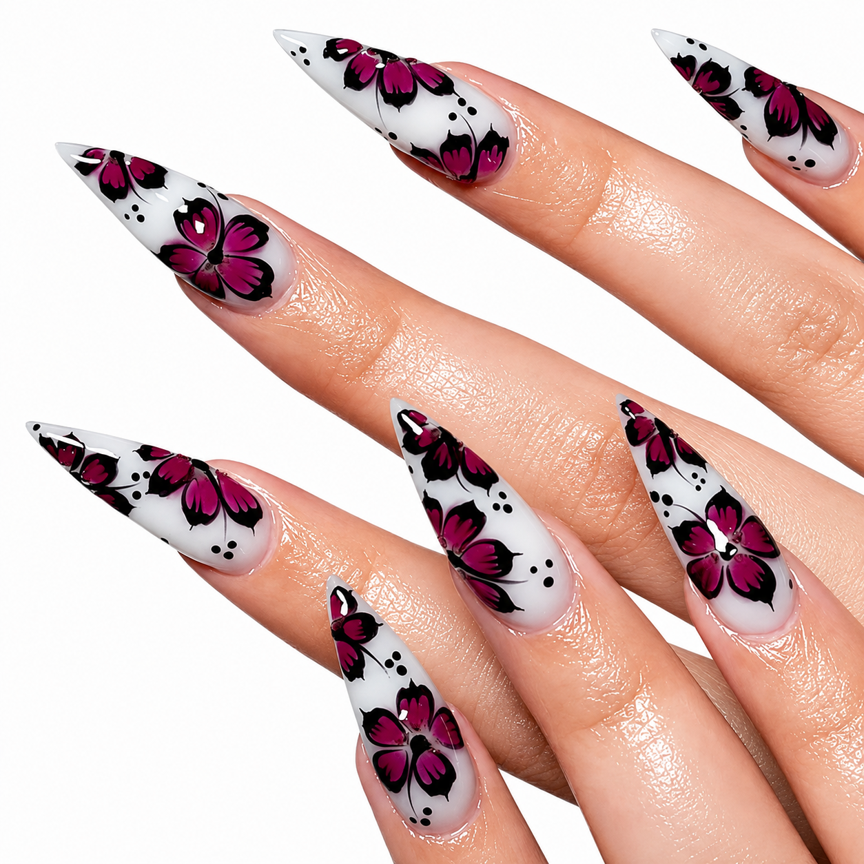 Floral Press-on Nails